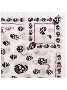 Alexander McQueen платок с принтом Skull