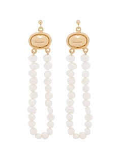 By Alona pearl loop drop earrings