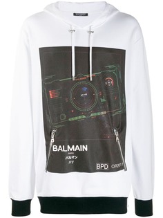 Balmain худи с принтом