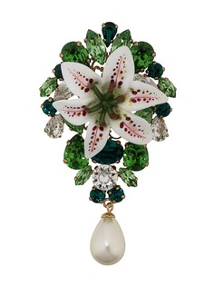 Dolce & Gabbana декорированная брошь Flower