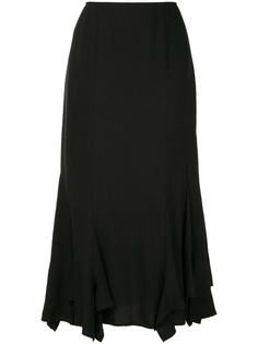 Yohji Yamamoto юбка с драпировкой