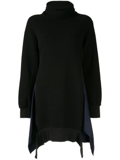 Yohji Yamamoto платье-толстовка со вставками