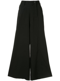 Yohji Yamamoto брюки палаццо асимметричного кроя