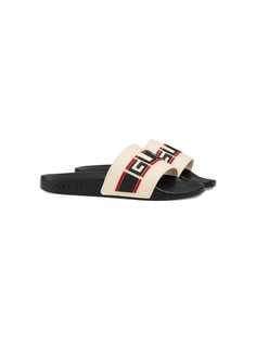Gucci Kids шлепанцы с логотипом