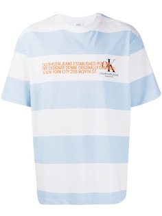 Calvin Klein Jeans Est. 1978 striped logo T-shirt