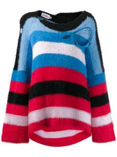 Charles Jeffrey Loverboy distressed striped sweater