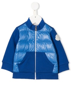 Moncler Kids quilted contrasting panel jacket