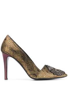 Etro jacquard effect pumps