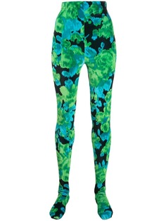 Richard Quinn watercolour print leggings