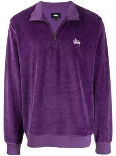Stussy велюровый топ