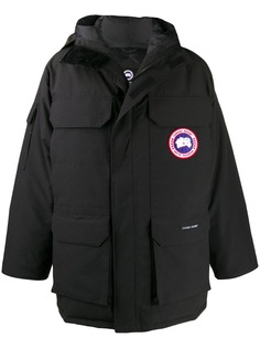 Canada Goose пуховик с меховой оторочкой