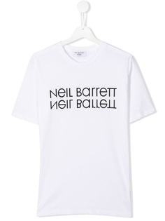 Neil Barrett Kids футболка с логотипом