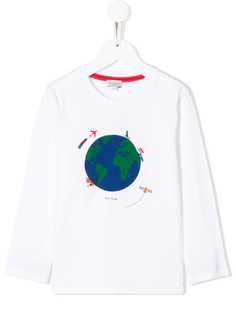 Paul Smith Junior футболка с принтом Earth