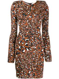 Alexandre Vauthier приталенное платье с леопардовым принтом