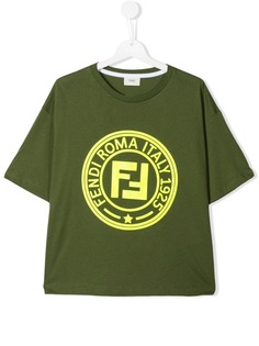 Fendi Kids футболка с логотипом FF