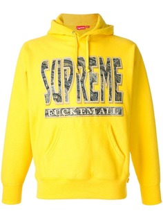 Supreme свитер с капюшоном и узором пейсли