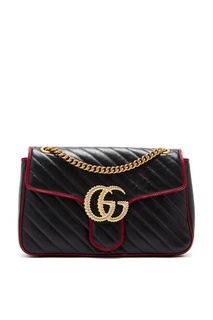 Стеганая сумка с отделкой GG Marmont Gucci