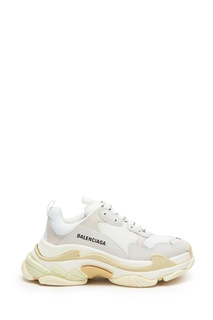 Белые кроссовки оверсайз Triple S Balenciaga
