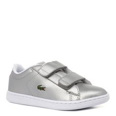 Кеды LACOSTE SUC0005 CARNABY EVO STRAP 319 серебряный