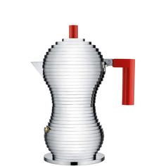 Гейзерные кофеварки Alessi Кофеварка для эспрессо Pulcina 150 мл. красная