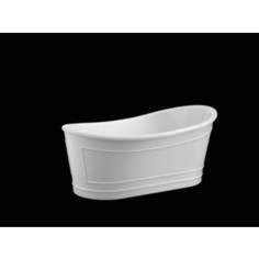 Акриловая ванна BelBagno 167,6x90 слив-перелив хром (BB32 + BB39-OVF-CRM)