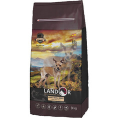 Сухой корм LANDOR Adult Small Breed Lamb with Rice гипоаллергенный с ягнёнком и рисом для взрослых собак мелких пород 3кг