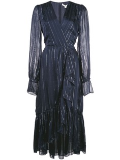 Jonathan Simkhai платье с запахом и эффектом металлик
