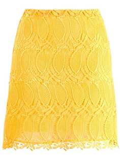 Giamba юбка мини с кружевной вышивкой