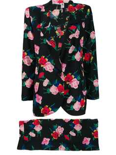 Emanuel Ungaro Pre-Owned юбочный костюм 1980-х годов с цветочным принтом