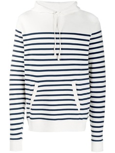 Saint Laurent полосатое худи с карманом