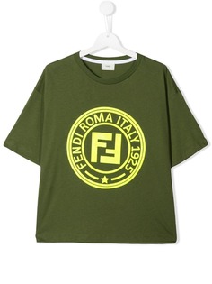 Fendi Kids футболка с логотипом FF