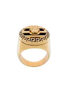 Versace кольцо 3D Greek Key Medusa
