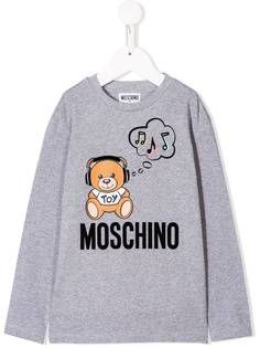 Moschino Kids футболка с принтом Teddy Bear