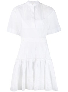 Chloé платье-рубашка с английской вышивкой