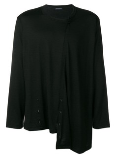 Yohji Yamamoto джемпер асимметричного кроя спереди