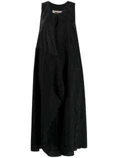 Uma Wang длинное платье асимметричного кроя