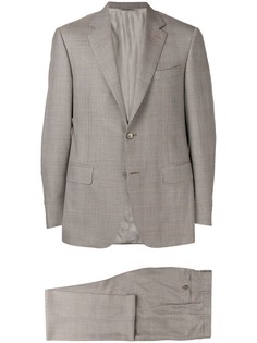 Canali строгий костюм-двойка в клетку
