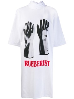 Christopher Kane платье из джерси Rubberist с завязкой