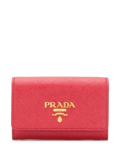 Prada картхолдер с металлическим логотипом