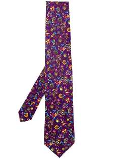 Etro галстук с цветочным принтом пейсли