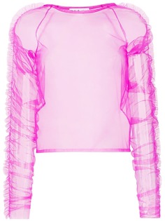 Molly Goddard прозрачная блузка из тюля