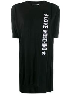Love Moschino платье-футболка с контрастным логотипом