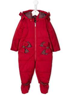 Lapin House дутый комбинезон с бантами