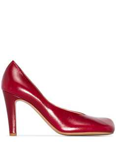 Bottega Veneta туфли-лодочки Red 90 с квадратным носком