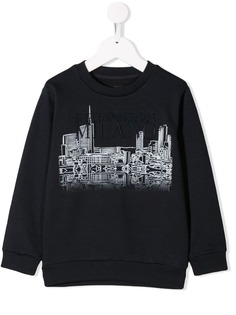 Emporio Armani Kids толстовка с принтом