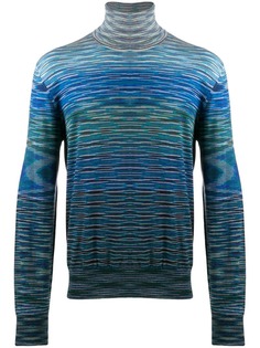 Missoni свитер в полоску с высоким воротником
