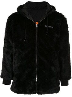 Supreme двусторонняя куртка с ворсом