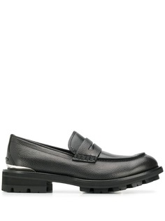 Alexander McQueen лоферы на массивном каблуке