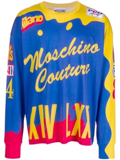Moschino футболка с длинными рукавами и принтом