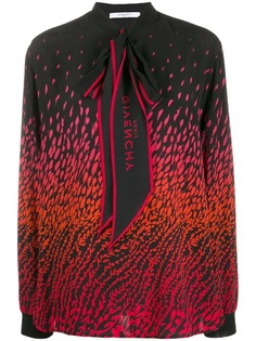 Givenchy блузка с воротником на завязках